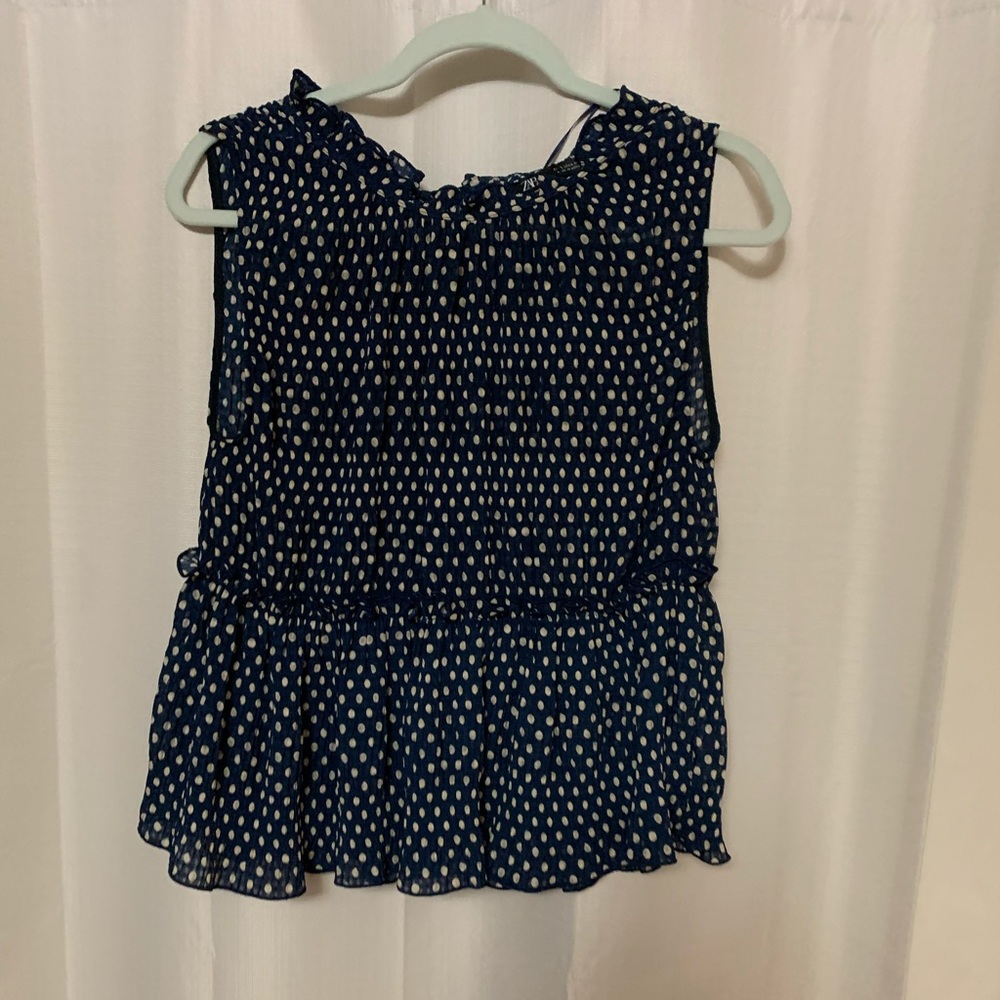 Zara polka dot blouse